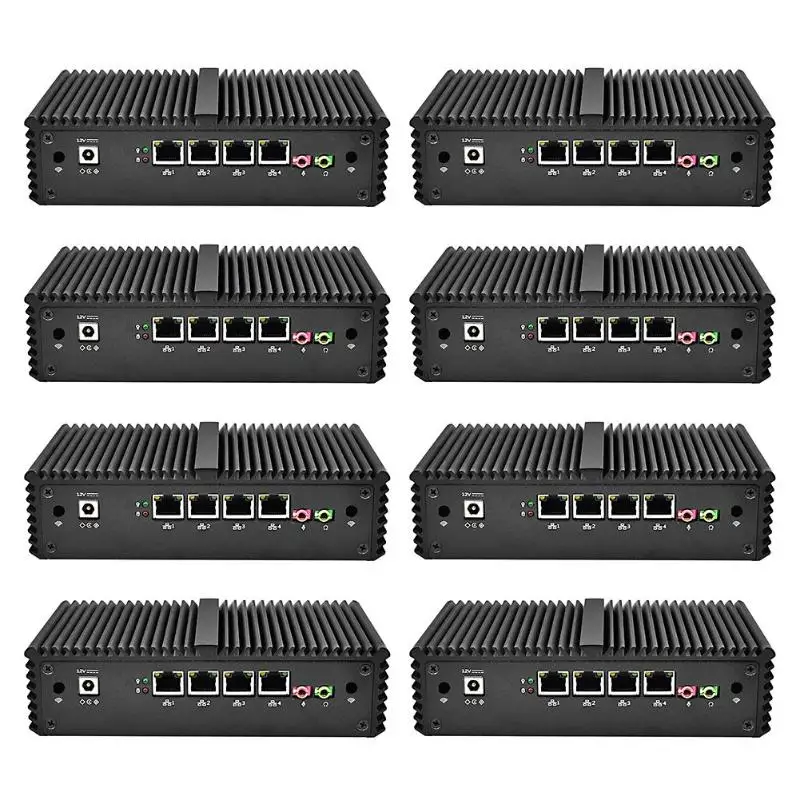

Mini PC 4 LAN Ports Router I3 I7 I5-4200U 1.6Ghz Dual Core Firewall US Plug