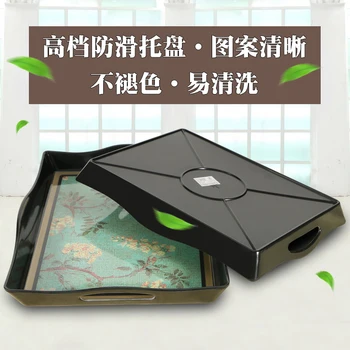 

Melamine tableware plastic rectangular hotel cup dish restaurant creative household tea tray fruit snack breakfast clean plate