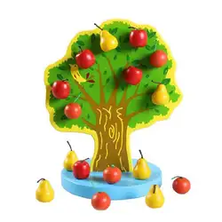 Фруктовое Дерево Игрушка с магнитными грушами для детей лучший подарок фруктовый сад строка фруктовое дерево