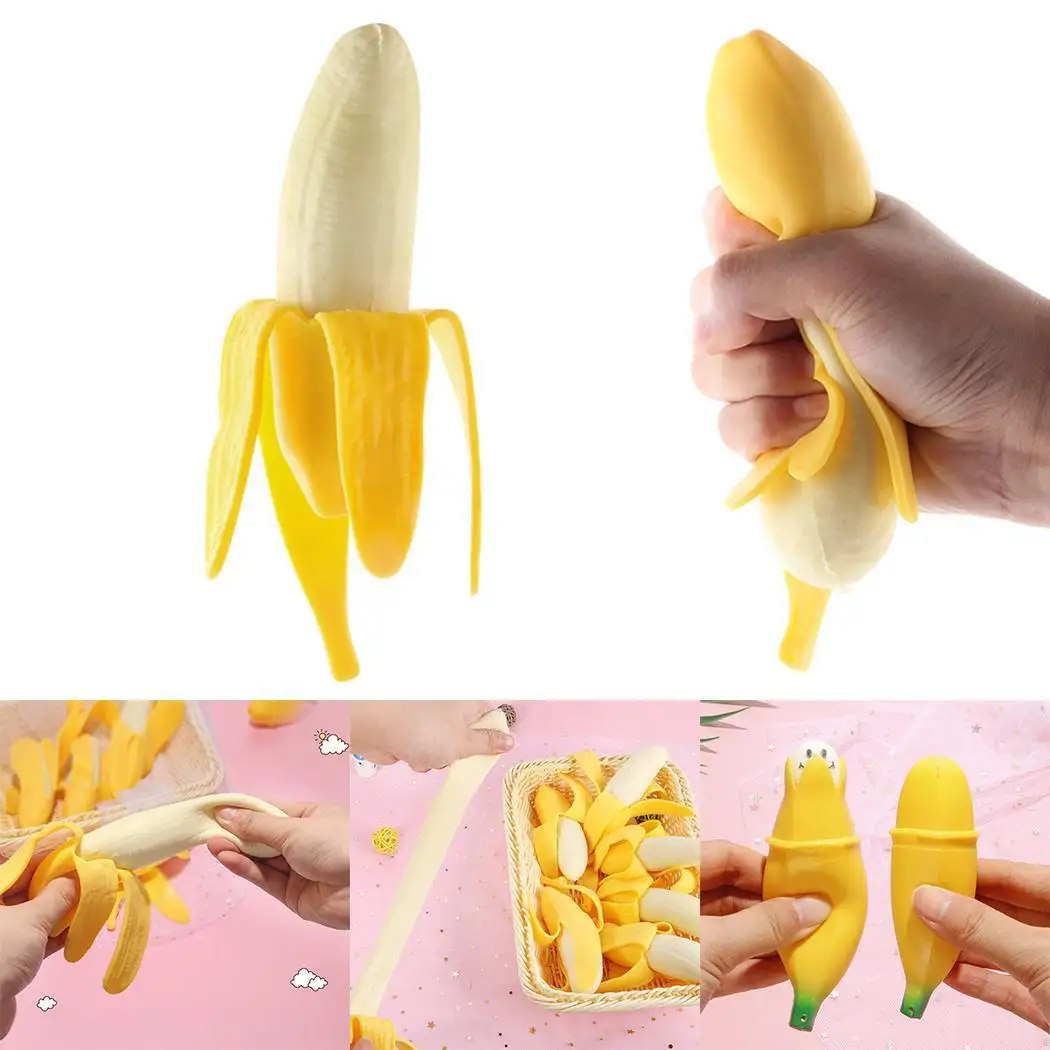 Slow Banana x Rebound smooshy Soft Shape Stress Kids Toys 1 Cartoon Anxiety Gift mushy and Lovely Anti-stress Relieve Slow Banana x Rebound smooshy Soft Shape Stress Kids Toys 1 Cartoon Anxiety Gift mushy and Lovely Anti-stress Relieve