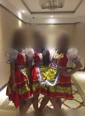 Красный Высококачественный традиционный русский Национальный костюм для женщин и девочек, танцевальное платье принцессы, одежда для сцены, танцевальные платья