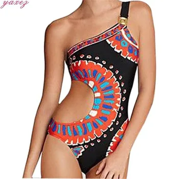 

Swimsuits Women Summer 2018 Women Sexy Printing Backless Bodysuit Bathing Suitdrop My29