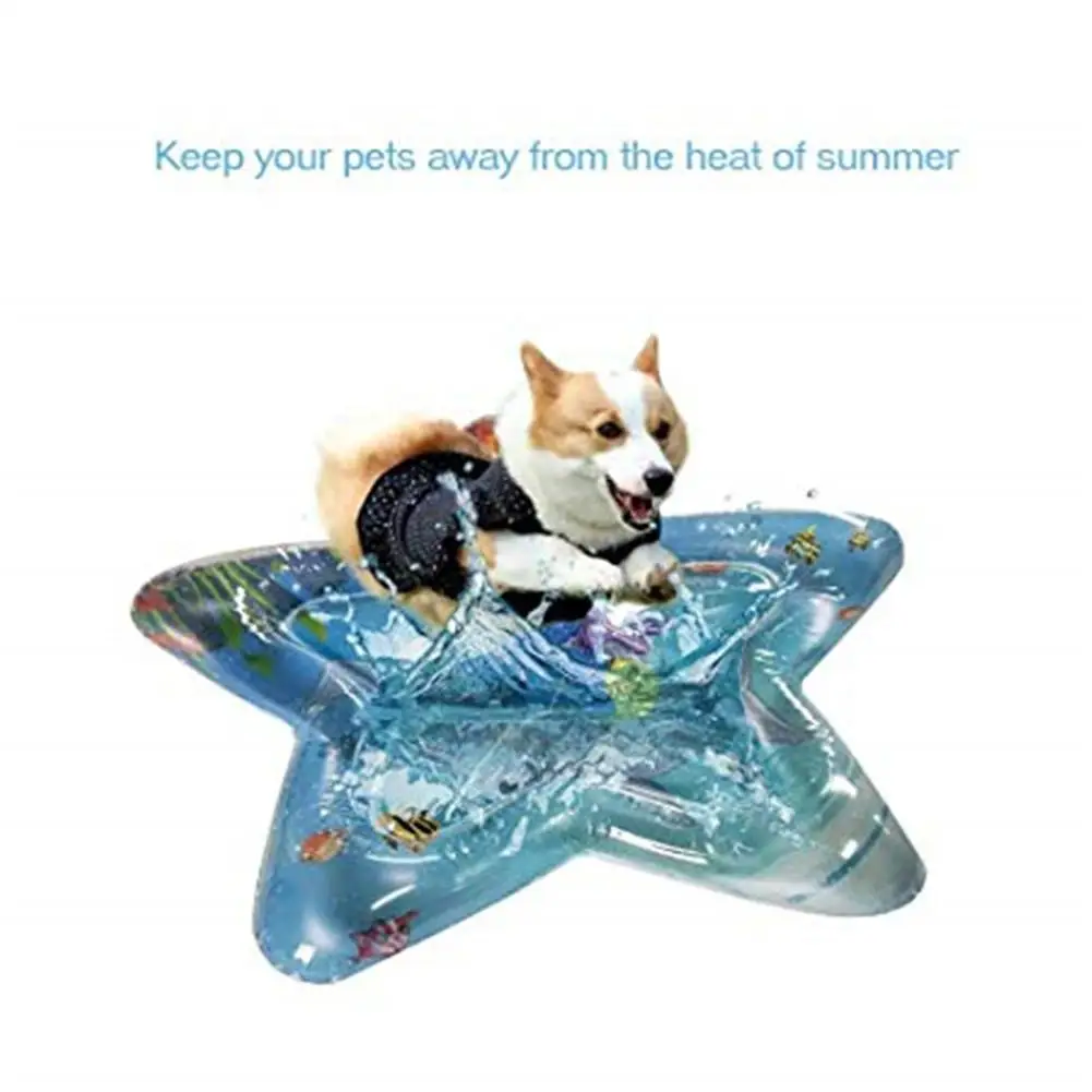 None Baby Infant Five Poined Star Shape Inflatable Water Filled Mat Toy None Baby Infant Five Poined Star Shape Inflatable Water Filled Mat Toy