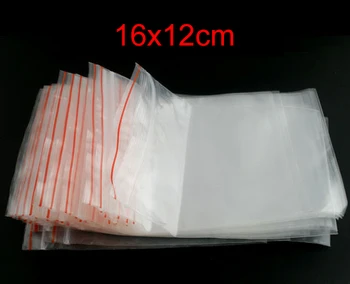 

100 Self Sealing Zip Lock Plastic Bags 12x15cm (B03107)