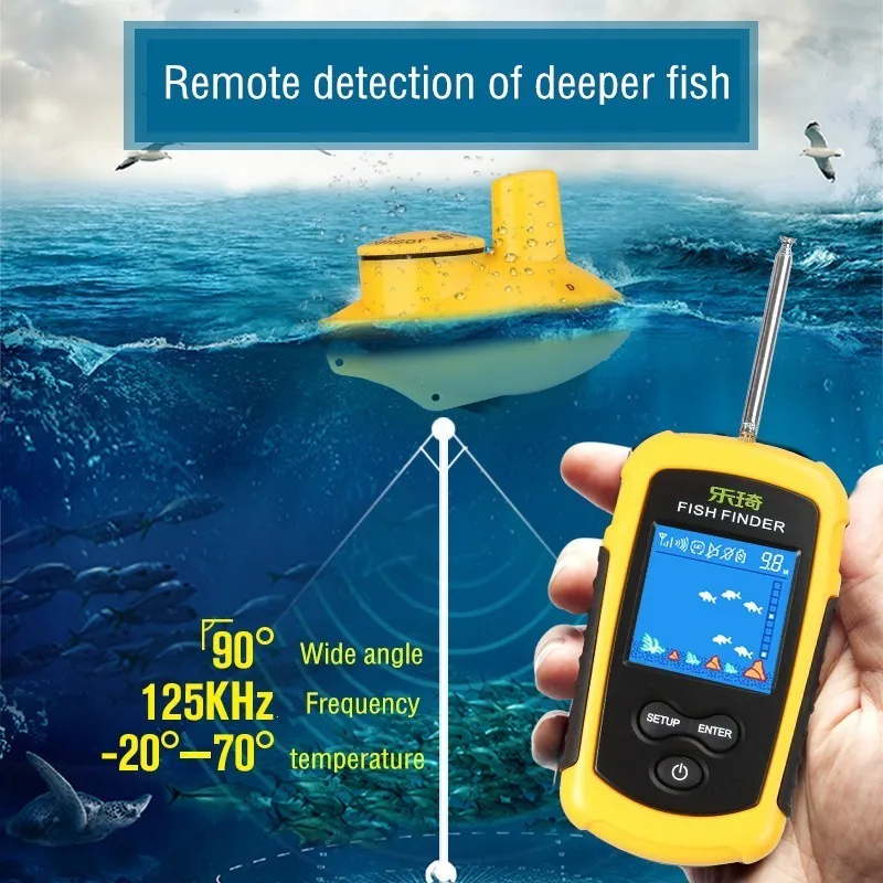 

Camera Fishing Deep Water Sounder Sonar Equipment Sensor Wireless Finder Find Deeper Fish Fishfinder Tools Remote Detector Radar