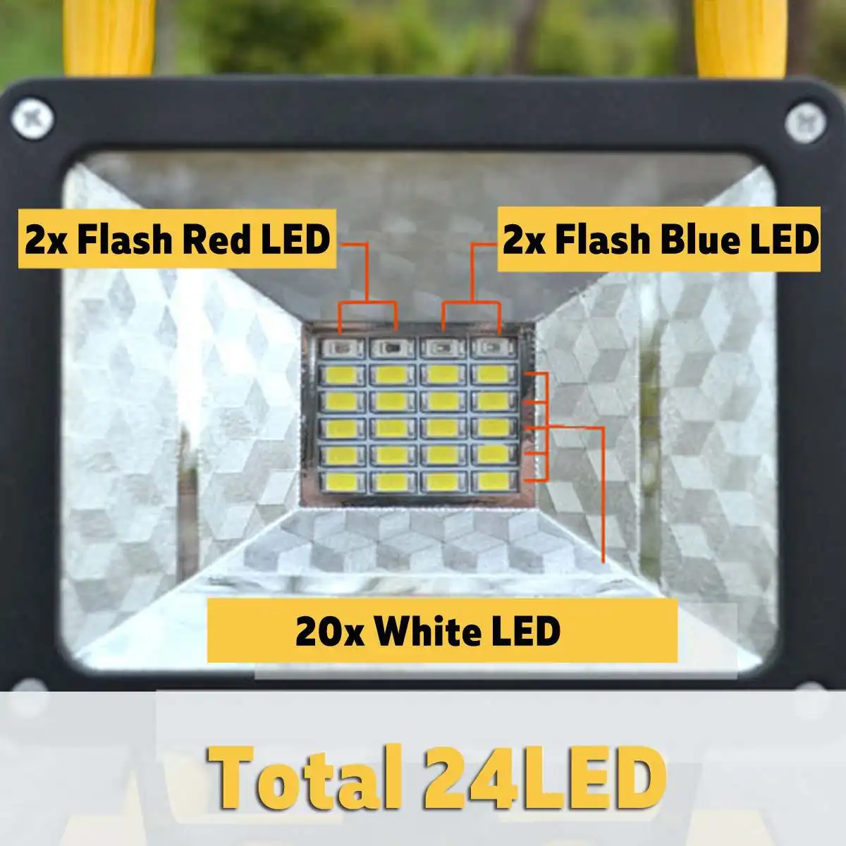 Online 2000LM COB LED Portable Spotlight Searchlight Camping Light Rechargeable Handheld Work Light Power By 18650 Portable Lantern