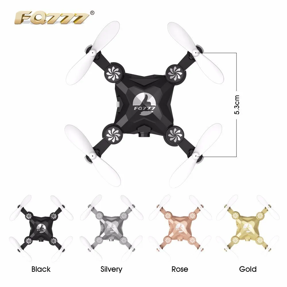 FQ777 FQ11W WIFI FPV With Foldable Arm 3D Mini 2.4G 4CH 6Axis Headless Mode Portable RC Quadcopter Helicopter One Key Return RTF