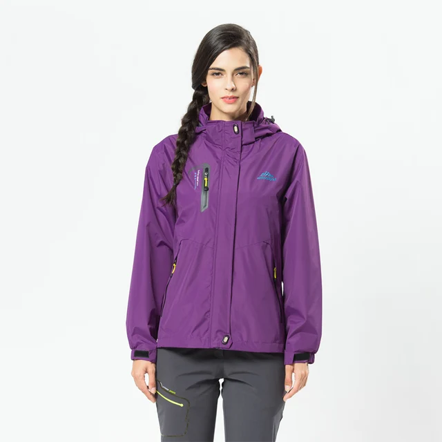 Women's Waterproof Hiking Jacket Windproof Windbreaker Camping Hunting Running Trekking Fishing Coats Outdoor Sport Travel 3