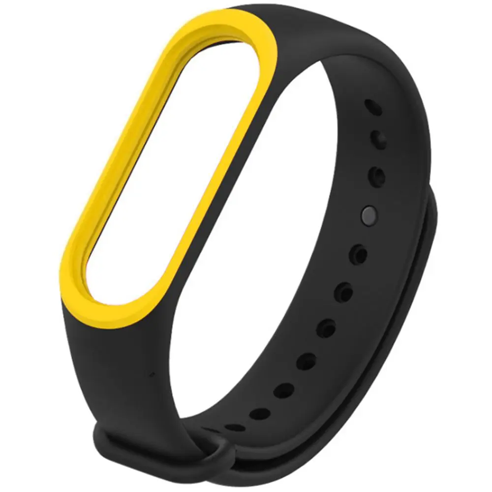 Alfa Wise ремешок для часов двойной цвет Anit Lost Регулируемый TPC Xiaomi Mi Band 3 умные