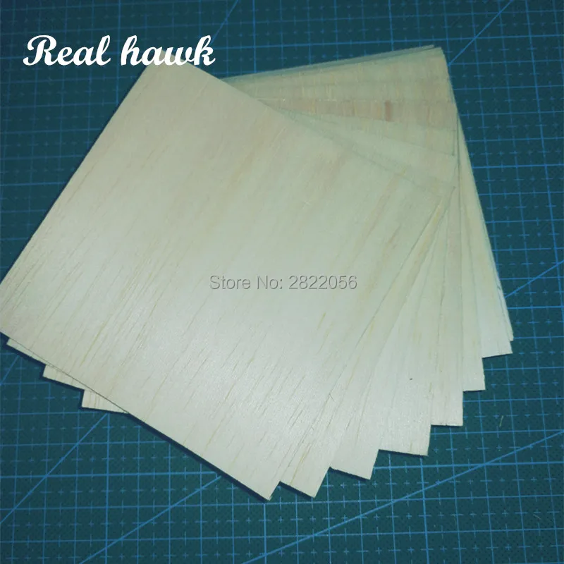 

AAA+ Balsa Wood Sheets 100x100x1.5mm Model Balsa Wood for DIY RC model wooden plane boat material