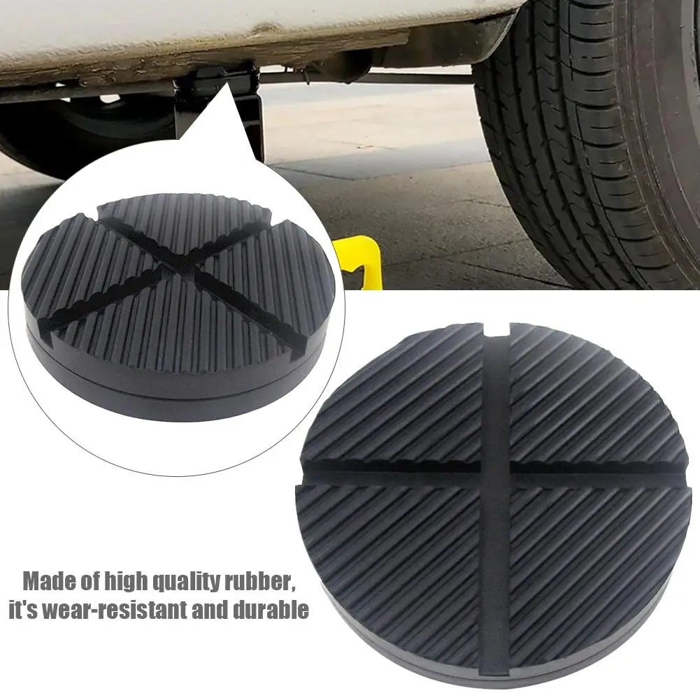 

Universal Floor Slotted Car Rubber Jack Pad Frame Protector Guard Adapter Jacking Disk Pad Tool for Pinch Weld Side Lifting Disk