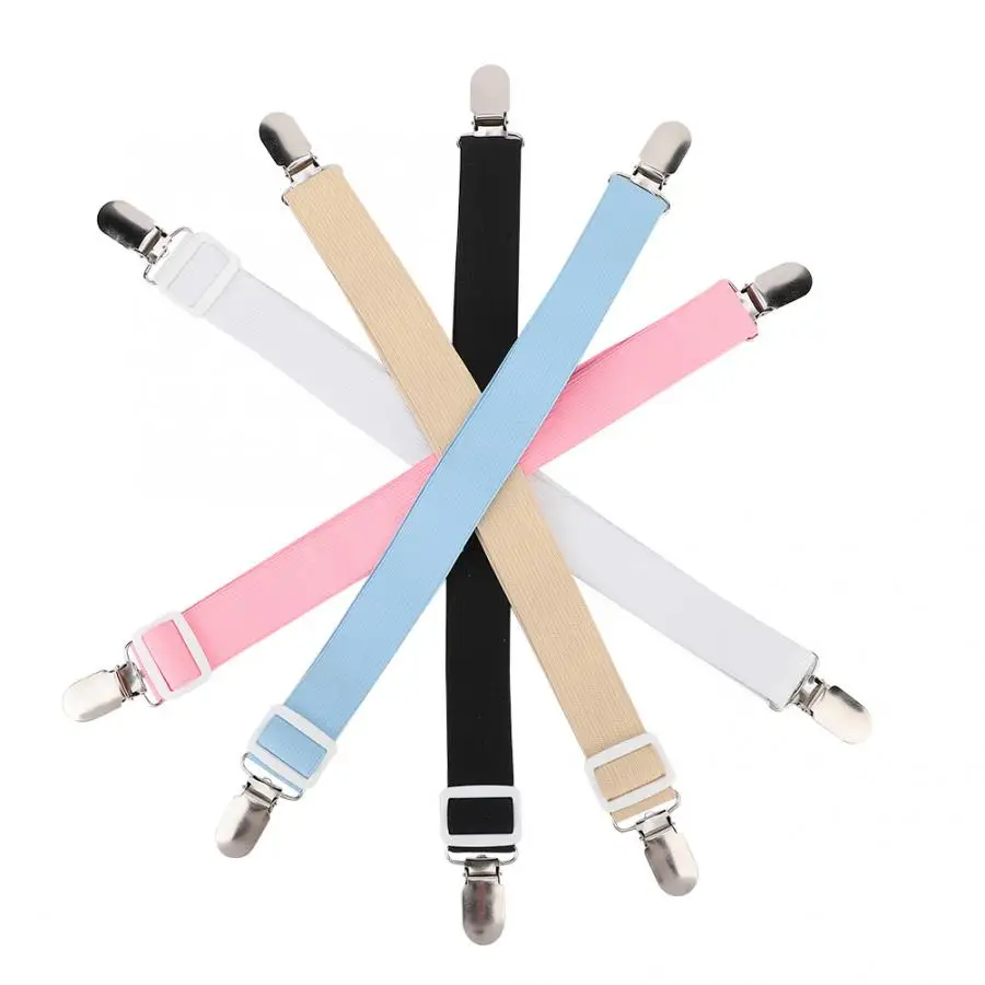 

2Pcs/Set Bed Sheet Clip Bed sheet Belt Fastener Mattress Elastic Non-slip Clip Blanket Gripper Home Grippers Holder 5 Colors