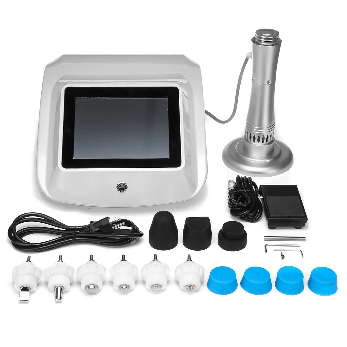 

To Treat ED Portable Shock Wave Physiotherapy Equipment Shockwave Therapy Machine for Pain Relief with 7 Transmitters Therapy