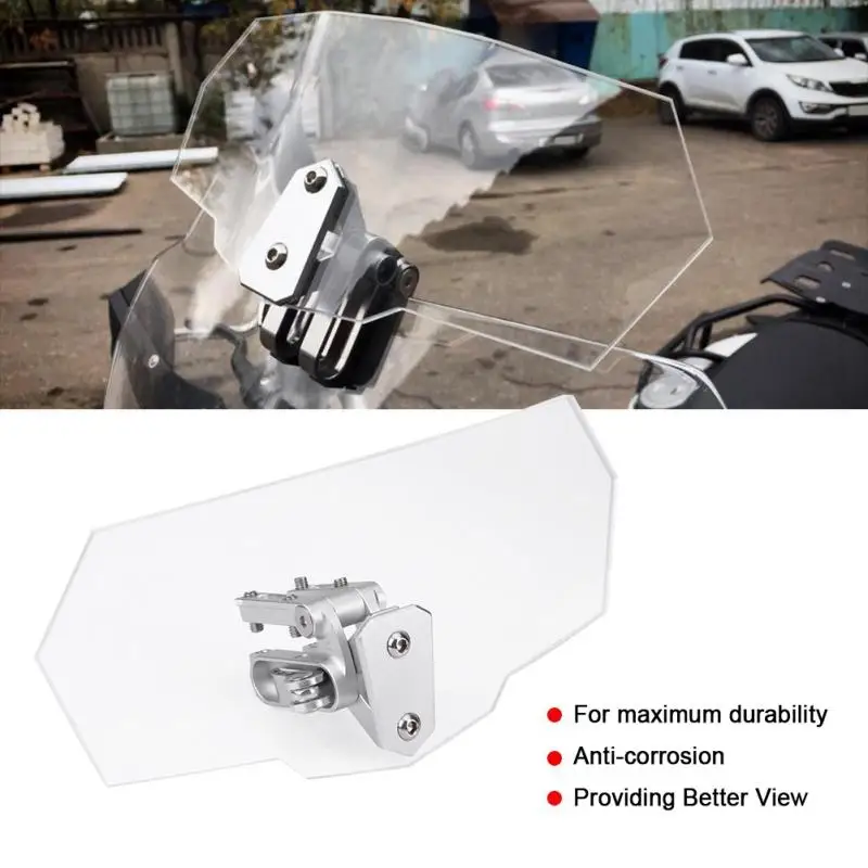 

Airflow Adjustable Windscreen Wind Deflector Universal Motorcycle Windshield for Kawasaki Honda KTM