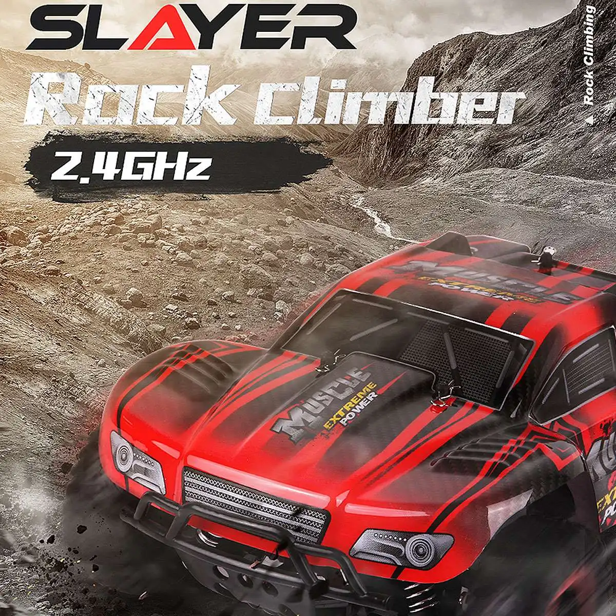 

RC Car 1/16 4WD Rock Crawlers 4x4 Driving Car Double Motors Drive Bigfoot Car Remote Control Car Model Off-Road Vehicle Toy