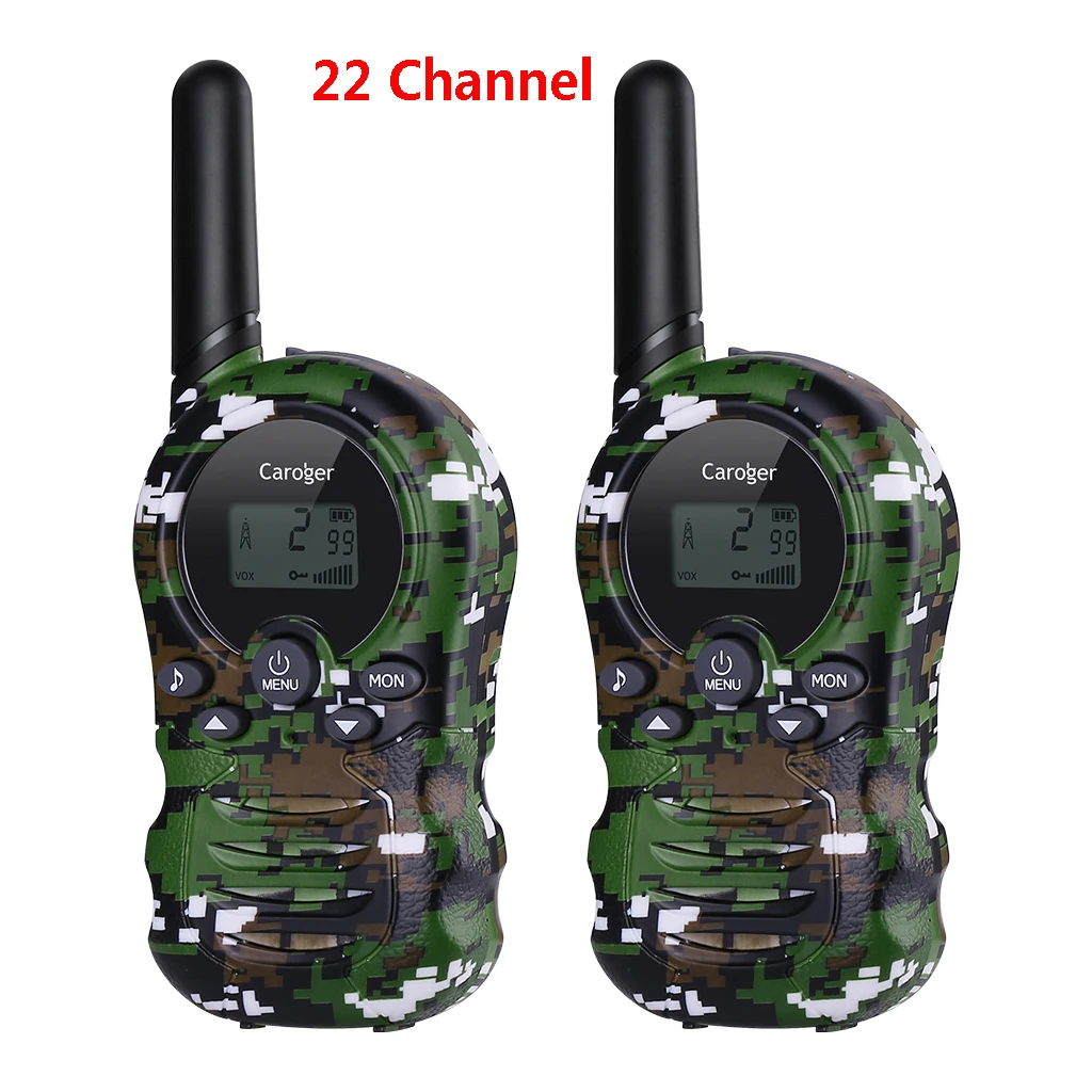 Caroger 22 канала 2 шт Walkie Talkies FRS/GMRS 462/467MHZ двухстороннее радио миль диапазон ручной