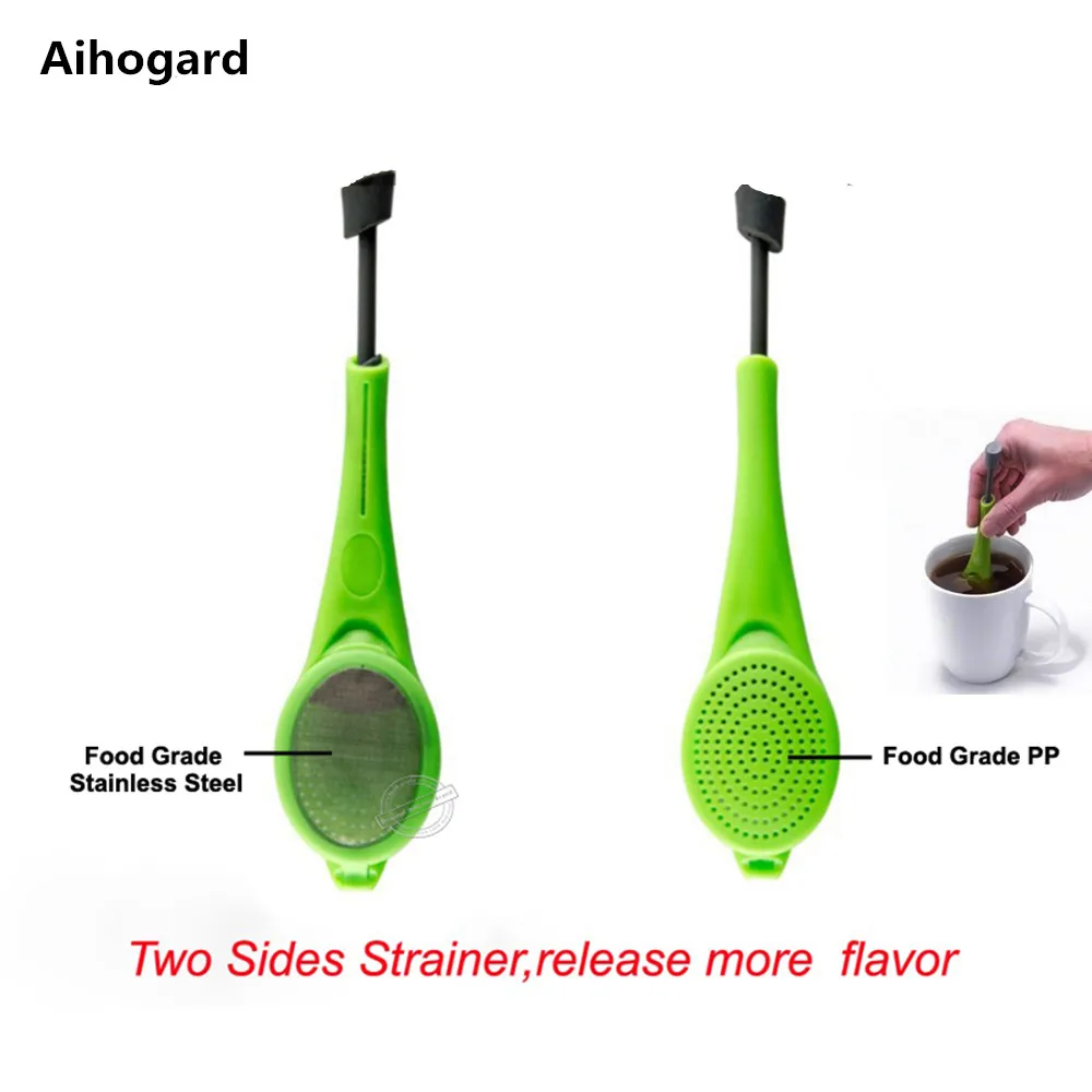 3pcs Reusable Healthy Tea Infuser Built in Plunger Tea Strainer Intense