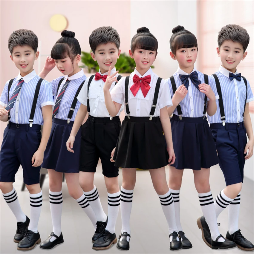 17Style Children Japanese Fashion School Uniform for Girls Summer Choir