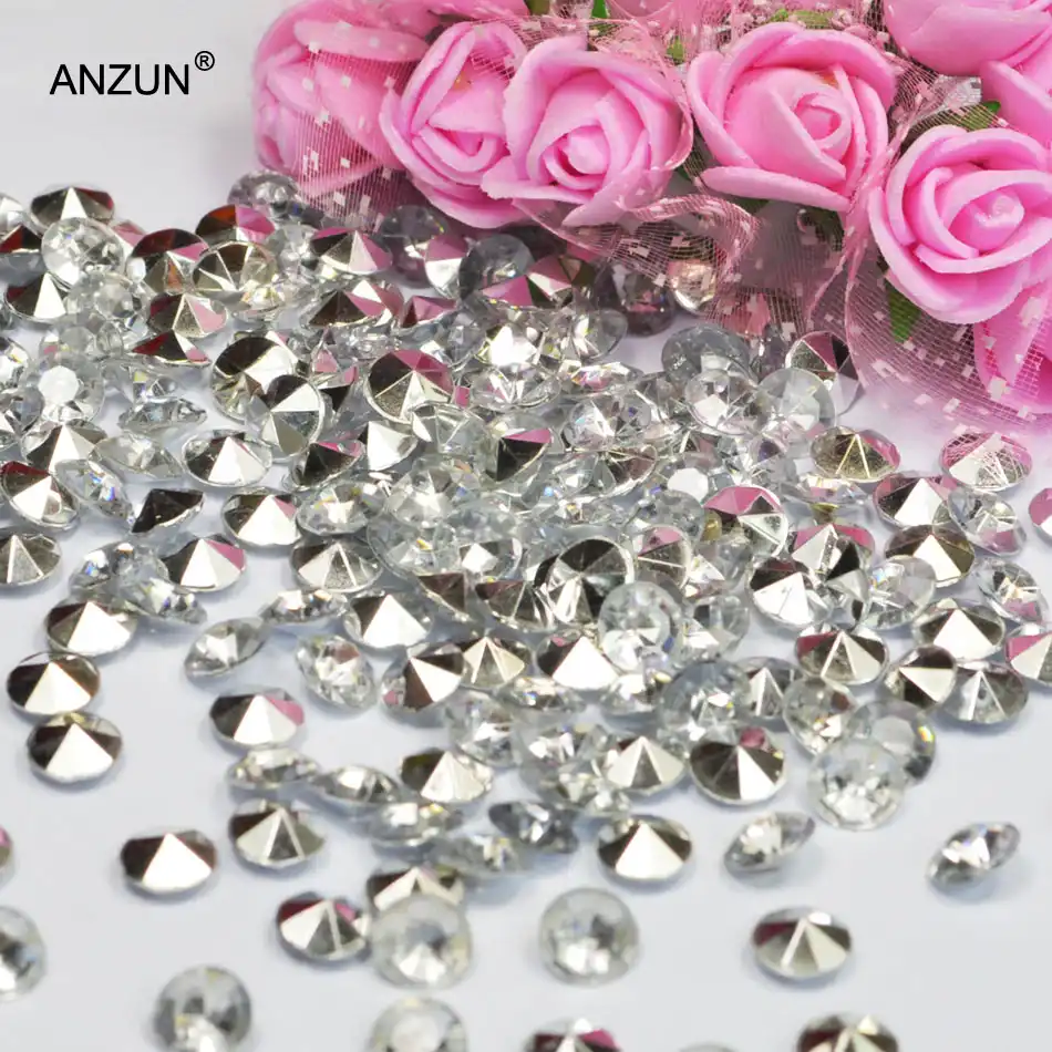 1000PCS Acrylic Crystals Christmas Wedding Party Confetti Table Scatters Decor