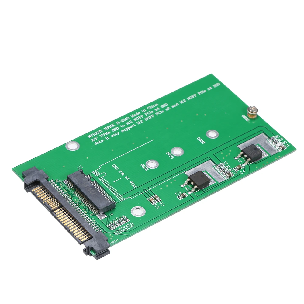 

NVME to NGFF M-KEY Adapter Card U.2 to M.2 PCI-E Converter Card PCI-E 4X Interface and SATA Power Supply