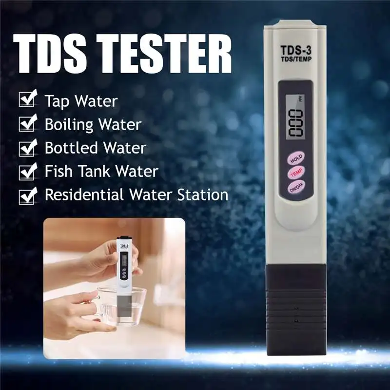 Горячая PH TDS метр тест er 0-9990ppm портативная цифровая ручка цифровой высокоточный фильтр для измерения качества воды инструмент для тестирования чистоты