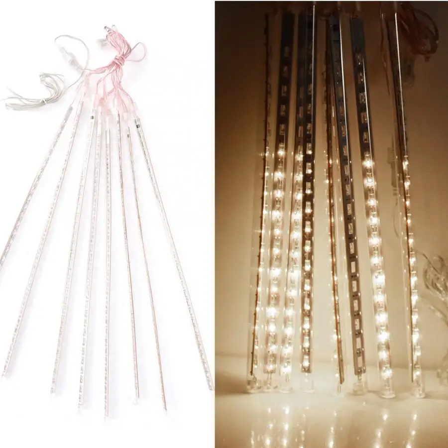 

Christmas Lights Christmas Decoration 50cm 240 LED Falling Rain Drop Light Hollow Waterproof Light For Festival Tree