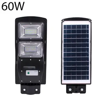 

60W LED Solar Lamp Wall Street Light Radar Induction Outdoor Timing Lamp+Remote Waterproof Security Lamp for Garden Yard
