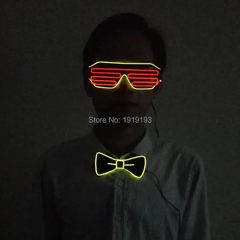 Комплект для вечеринки на Хэллоуин EL Glasses и BowTie светильник светодиодный