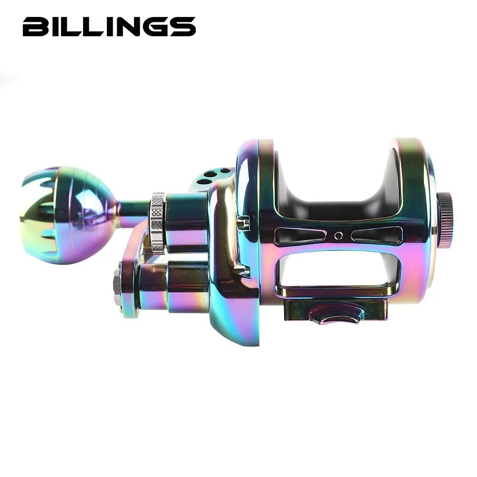 

BILLINGS Sea Fishing Slow Jigging Round Casting Reel Ratio 4.9:1 Ultralight Aluminum Alloy Shell Max Drag 25kg