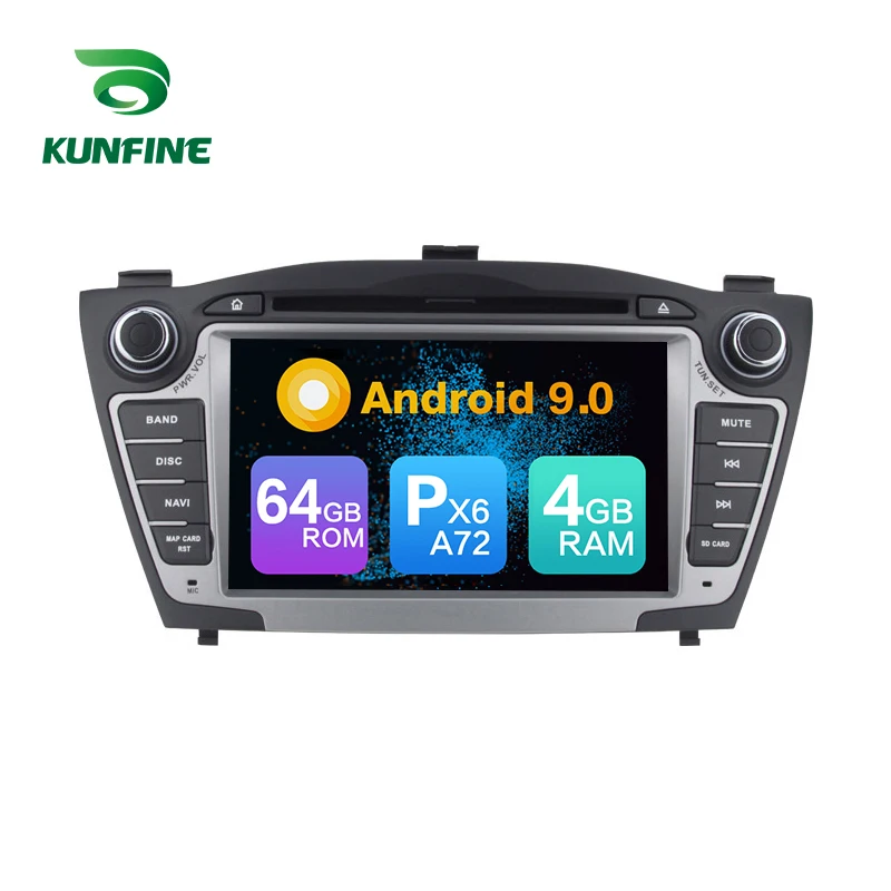 Android 9,0 Core PX6 A72 Ram 4G Rom 64G Автомобильный DVD gps мультимедийный плеер стерео для hyundai IX35 2010-2013 радио головное устройство