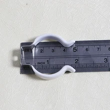 100 шт./лот T12 зажим U клип Клин трубки лампа база металлический держатель с белой поверхности крышки для светодиодная флуоресцентная лампа