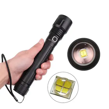 

XHP70 5000lm Powerful Hand Hold Flashlight Zoom led torch 30W 18650 or 26650 Rechargeable battery hunting