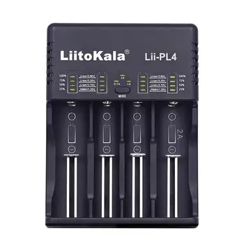 

Liitokala Lii-PL4 Battery Charger For 1.2V 3.7V 3.2V 3.85V A/AAA 18650 18350 26650 10440 14500 16340 Ni-MH Ni-Cd Rechareable B