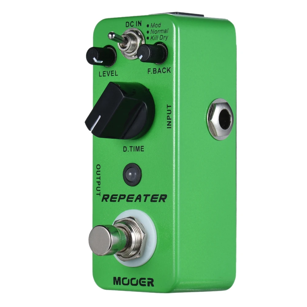 MOOER Repeater Digital Delay Guitar Effect Pedal 3 Modes True Bypass Full Metal Shell | Спорт и развлечения