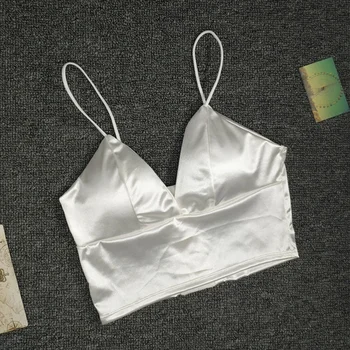 

Smooth Plunge Wireless Bra Sexy Women Strap Silk Bralette Bra Sleeping Push Up Bra Lingerie