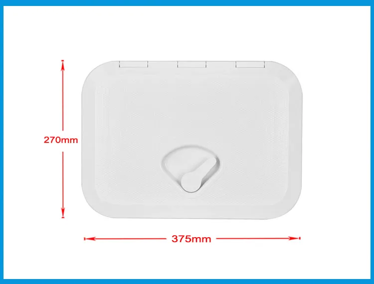 270*375 мм ABS пластик анти старения ультрафиолетового белого колода морской Люк колода люк доступа лодка люки осмотр крышка яхты RV