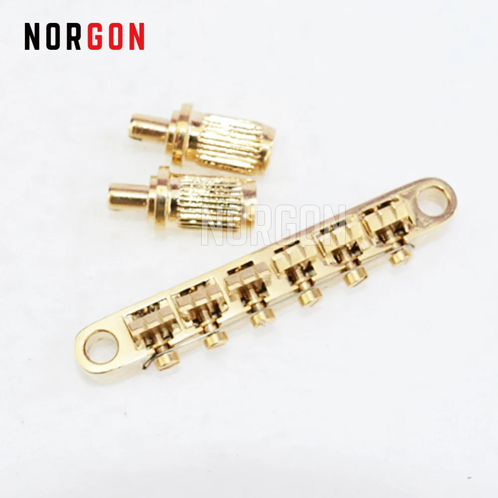 Norgon 12 Нижний порожек Tune O Matic Bridge для LP электрогитара гитара Запчасти и аксессуары
