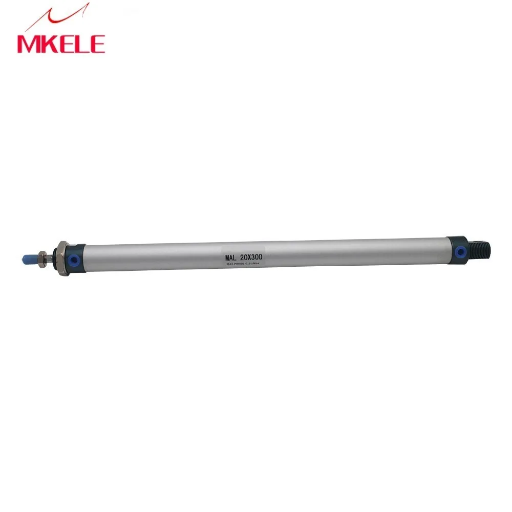 

Mal20-300-ca Pneumatic Cylinder mini Aluminum Alloy Cylinder 20mm Bore Double Acting Type Fishtailing Shape Cylinders