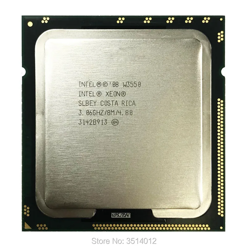 Четырехъядерный процессор Intel Xeon W3550 3 0 ГГц Восьмиядерный 8M 130W LGA 1366|Процессоры| |