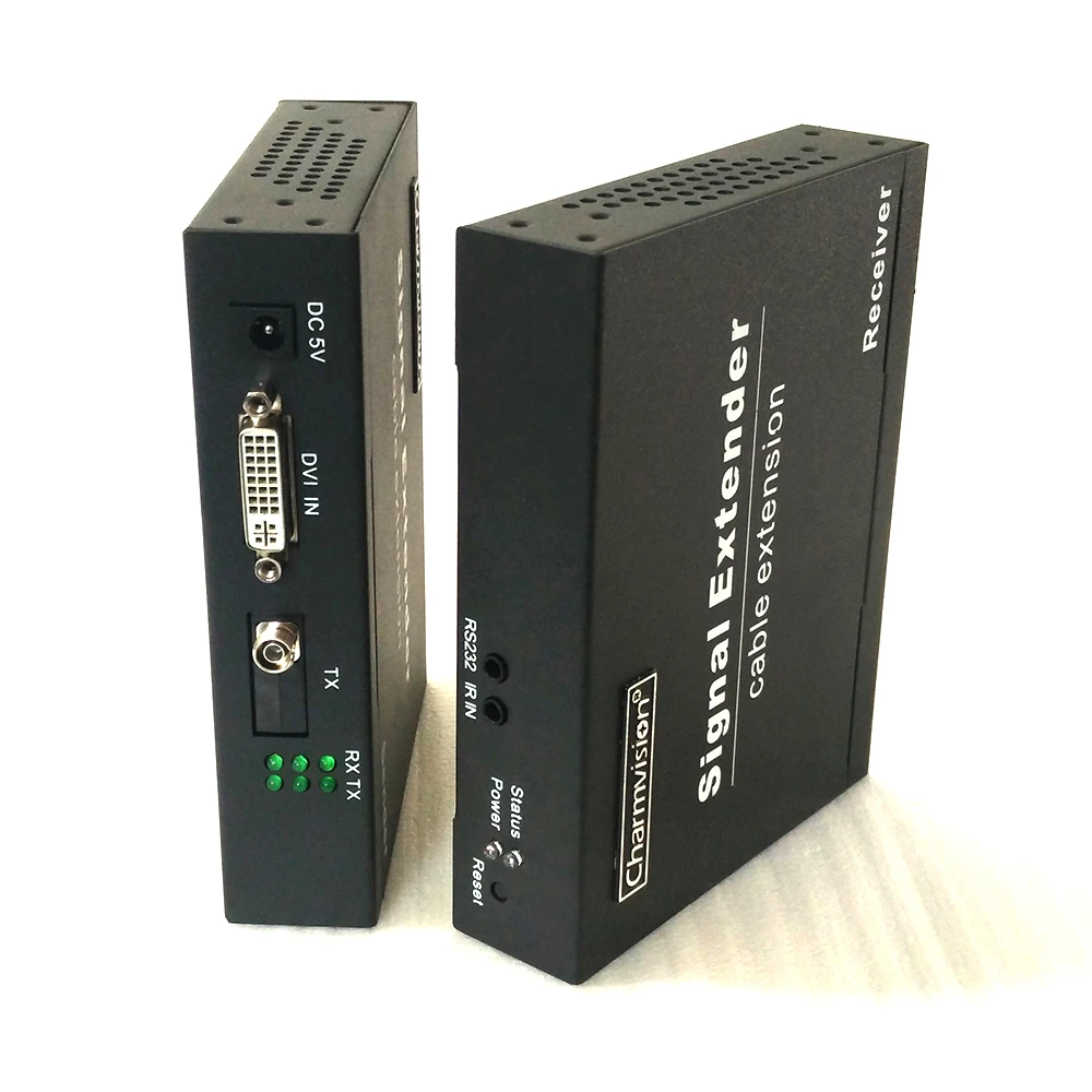 Charmvision EVO 1D DVI оптоволоконная Оптическая передача I 3 5 мм AUX IR расширитель трансивер