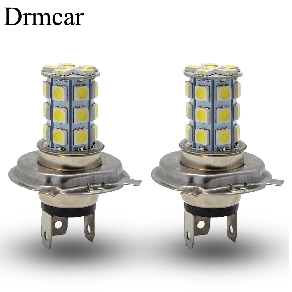 

1pcs H4 Car Moto Motorcycle Led Fog Lamps HeadLamp 5050 27Led Pure Auto Light Headlight Parking Driving Lamp Bulb Dc 12v