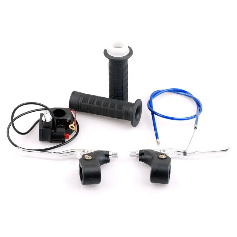 Hand Grips Kill Switch Twist Throttle Cable Brake Levers for 47/49cc Pocket Bike | Автомобили и мотоциклы