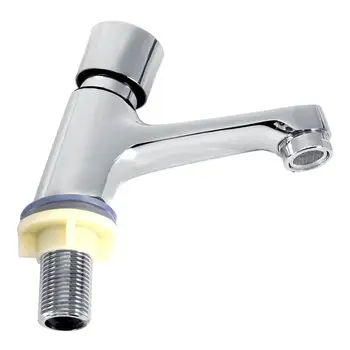 

.1 Pcs Delay Faucet Public Ktchen Bathroom Chrome Plated Self Closing Water Saving Time Delay Basin Sink Tap Faucet Tool