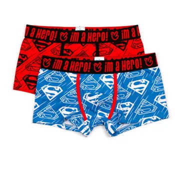 

PINK HEROES Cartoon Male Underpants Comfortable Cotton Men's Straight Angle Underpants mens underwear boxers men