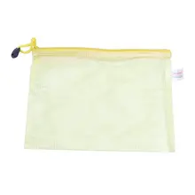 10 x офисная сетка A5 файл Бумага для документов на молнии карман держатель желтый