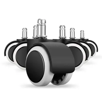 

FUNN-Office Chair Caster 6 pcs x Chair Replacement Wheels Swivel Casters mute hard floor castors set of roles office chair cas