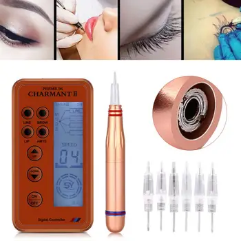 

Electric Digital Permanent Makeup Machine Kits Microblading Pen Eyebrow Lip Pen + Cartridge Needles Body Art Massage Relaxation