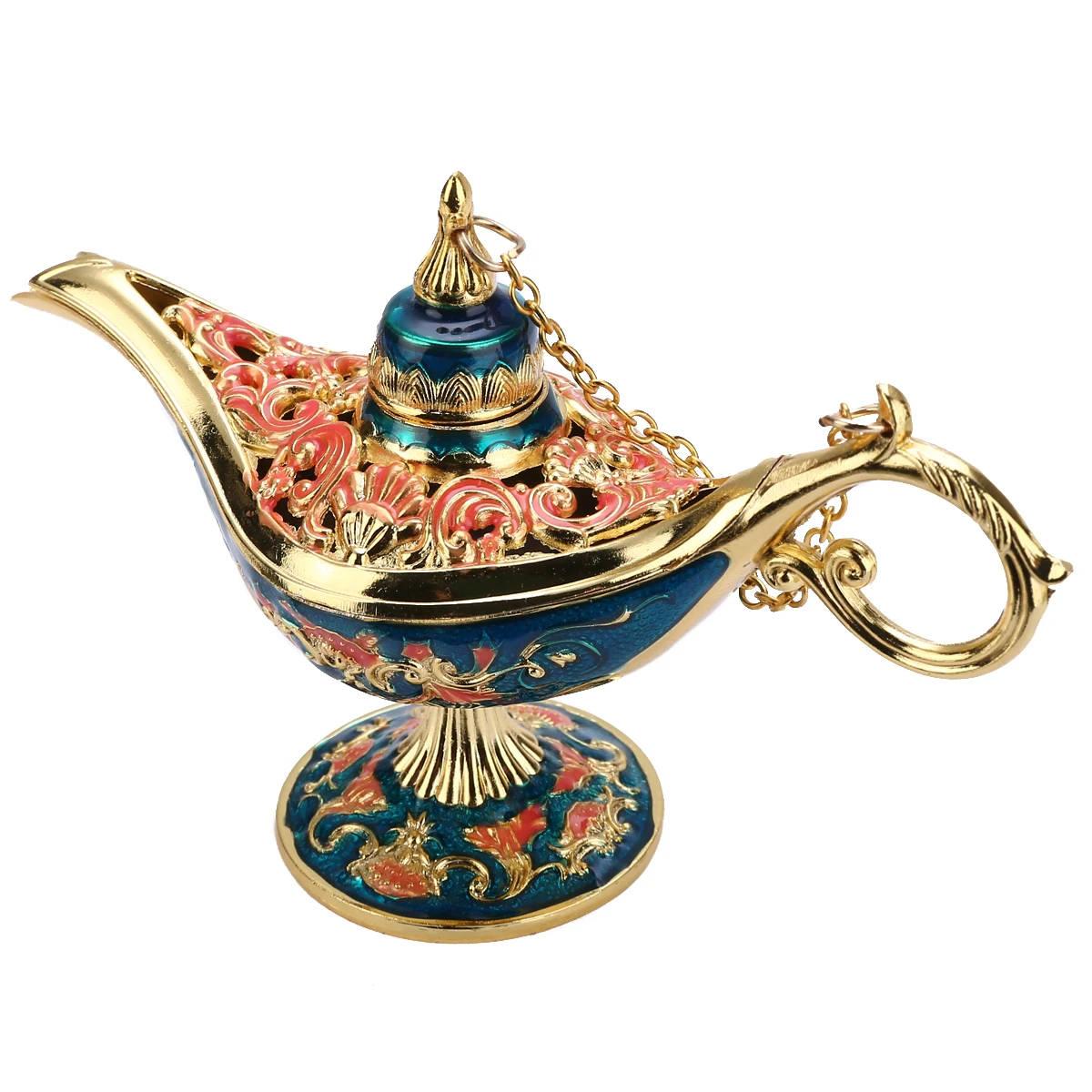Traditional Aladdin Lamp Magic Lamp Retro Censer Panto Tea Pot Genie Oil Lamp Zinc Alloy For Home Decor Ornaments Traditional Aladdin Lamp Magic Lamp Retro Censer Panto Tea Pot Genie Oil Lamp Zinc Alloy For Home Decor Ornaments