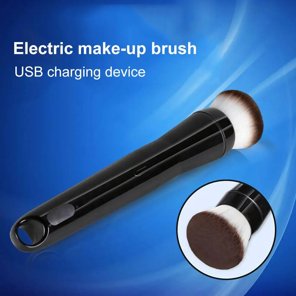 

Hot USB Charge 360 Degree Rotation Soft Bristles Loose Powder Electric Makeup Brush