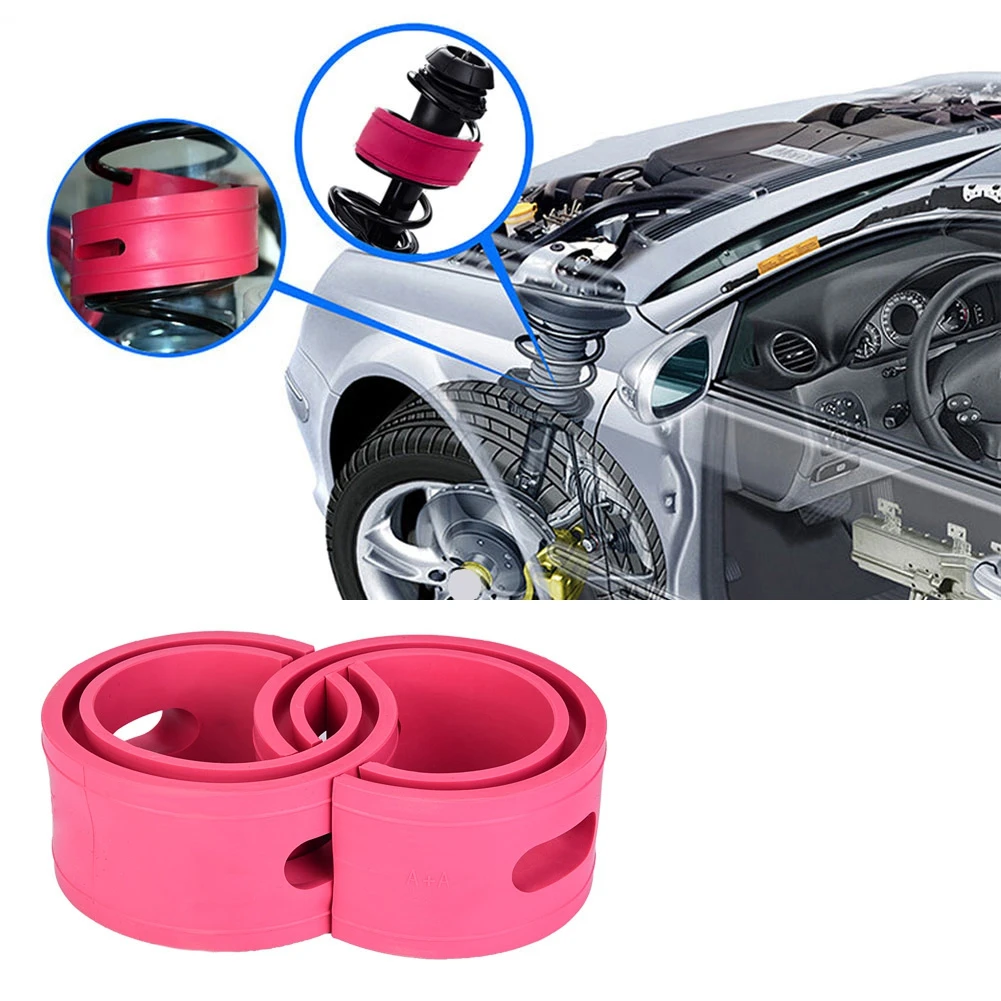 

2pc Red Car Shock Absorber Buffer Spring Bumper Cushion Type A/ A+/B/ B+/ C/D/ E/ F Auto Shock Absorber Spring Bumper